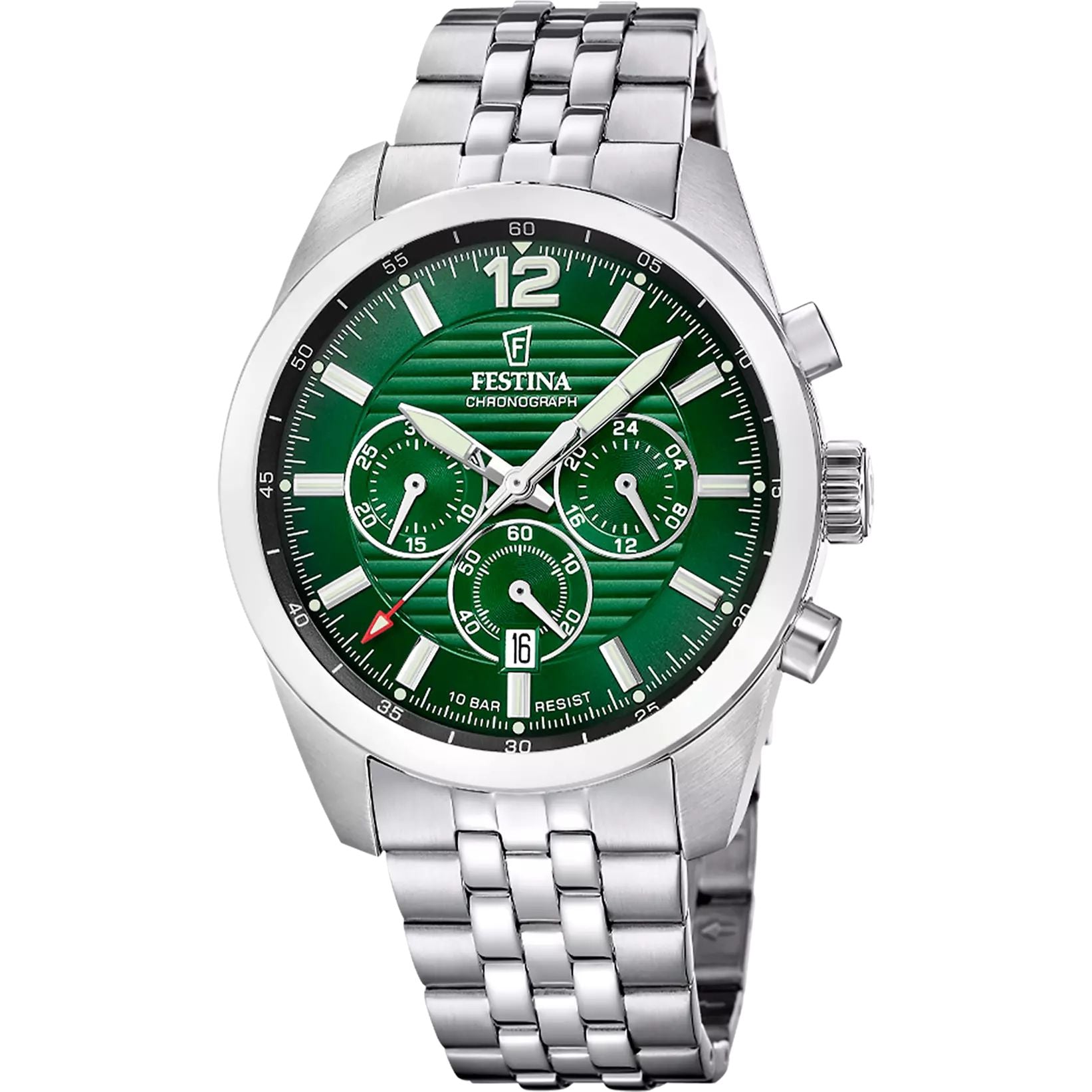 Orologio Uomo Festina Acciaio Cronografo Verde F20742/5