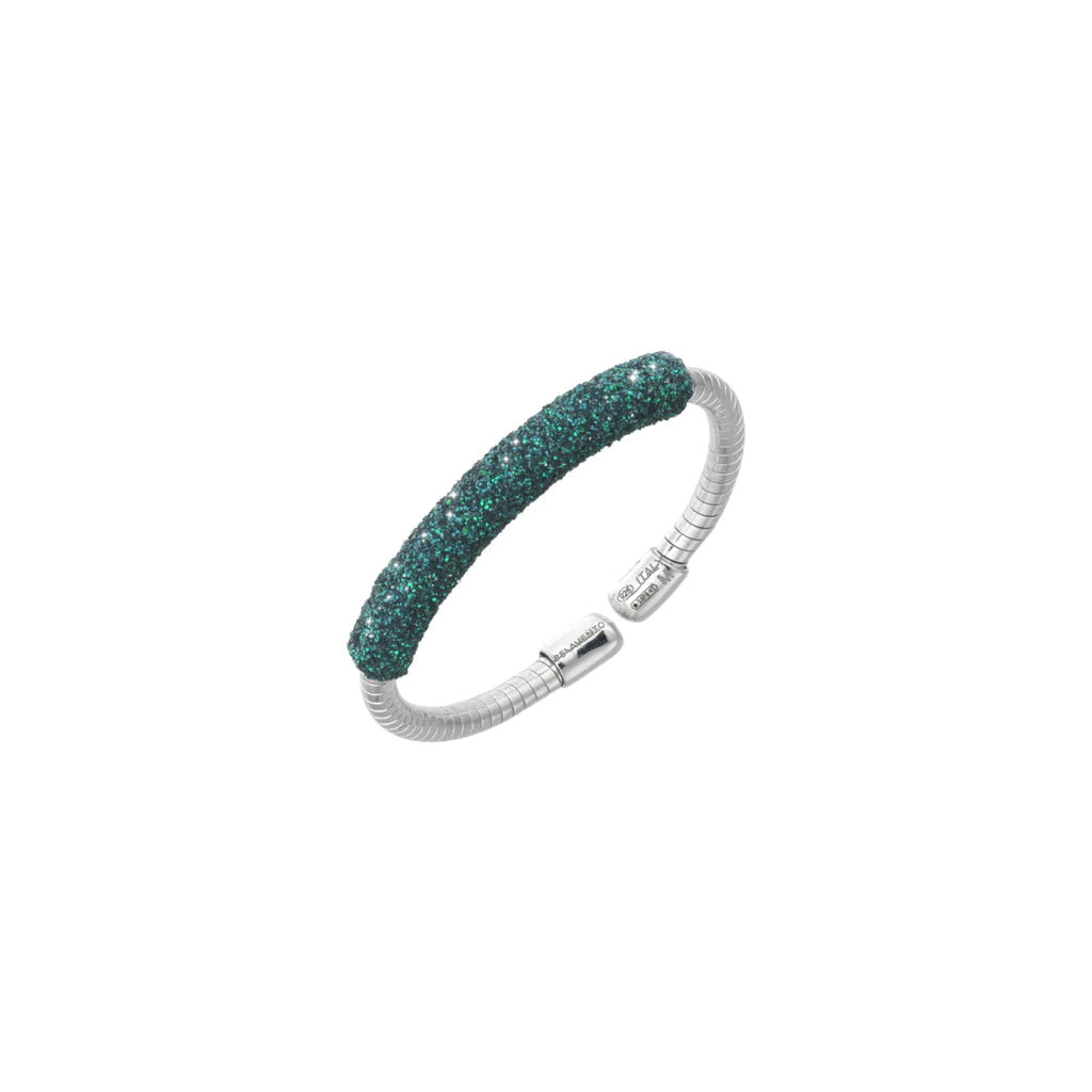 Anello Donna Pesavento Argento 925 Polvere Di Sogni Verde Foresta Nera WPSCA004/S
