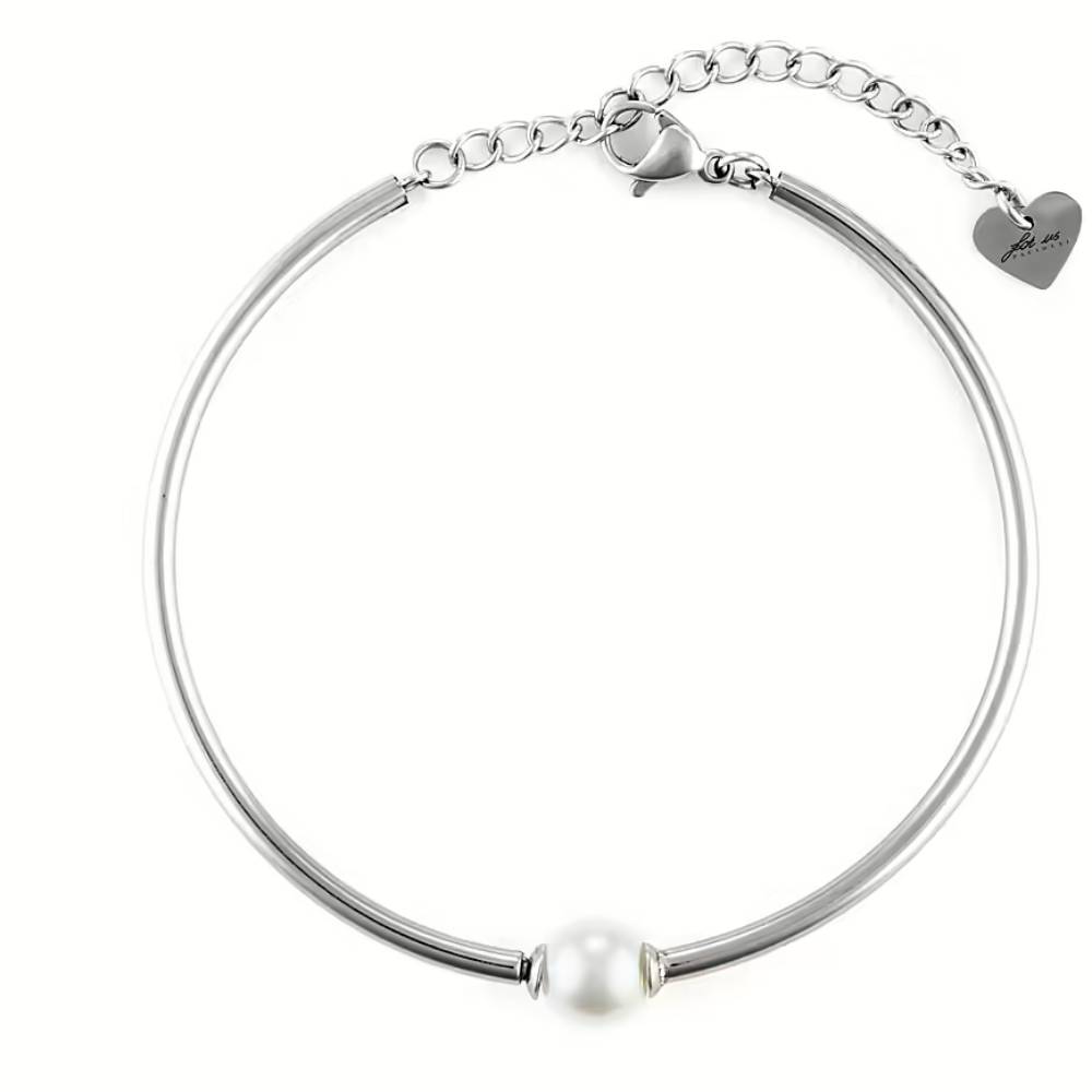 Bracciale rigido Donna perle e acciaio 4US cesare paciotti  4UBR6491W