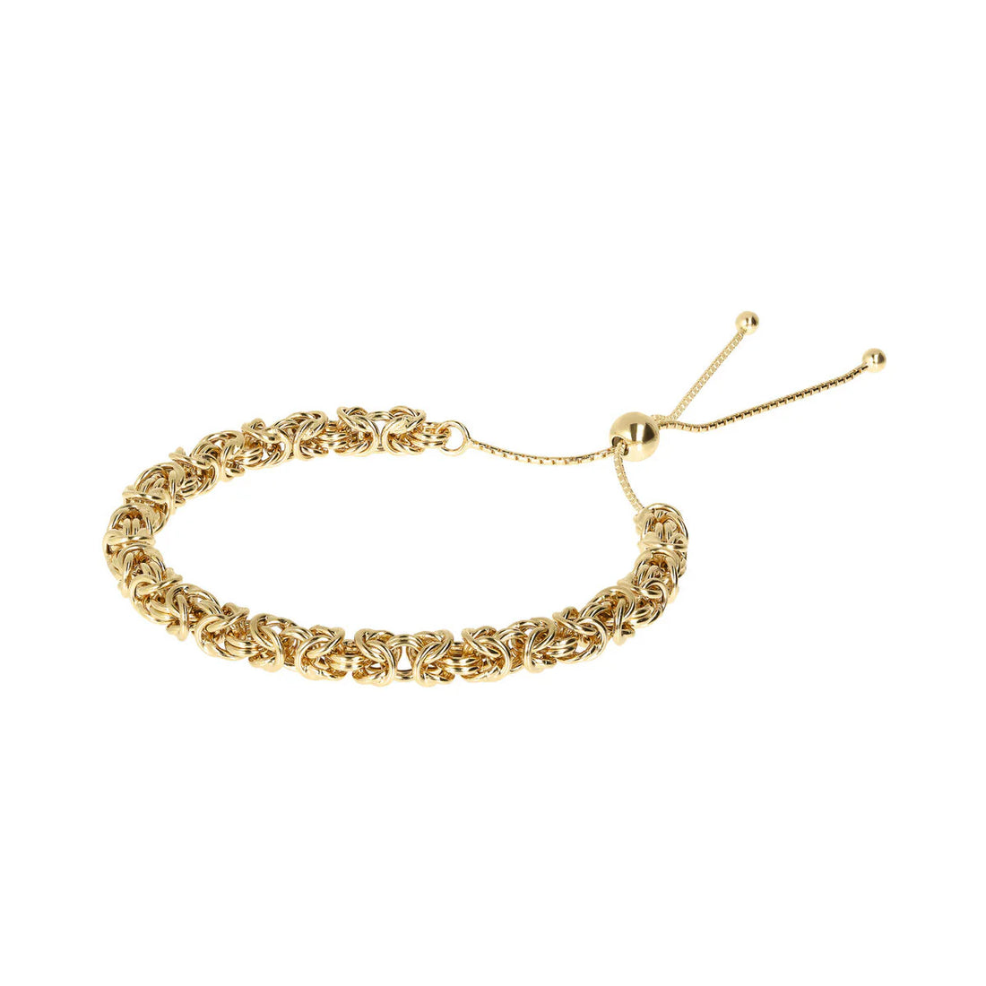 Bracciale Donna Etrusca Bronzo Dorato Maglia Bizantina WSET00357.YG