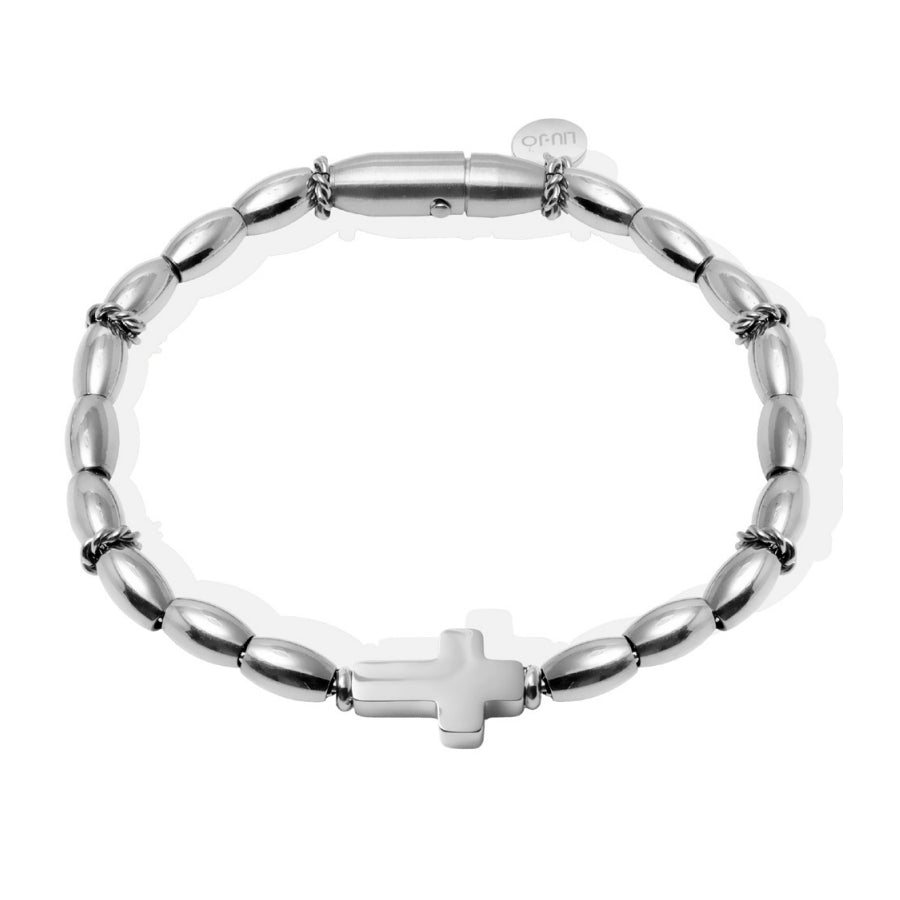 Bracciale Uomo Liu Jo Acciaio Croce Lucida MLJ543