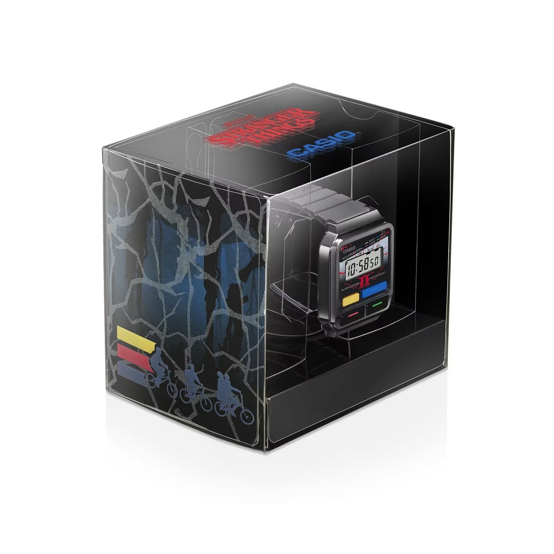 Orologio Unisex Casio Acciaio Nero Quarzo Digitale Stranger Things A120WEST-1AER