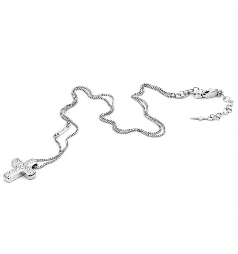 Collana Uomo Cesare Paciotti Argento Croce JPCL2245B
