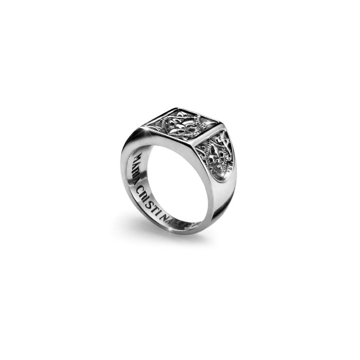 Anello Uomo Maria Cristina Sterling Argento 925 Giglio Fiorentino G3001/20
