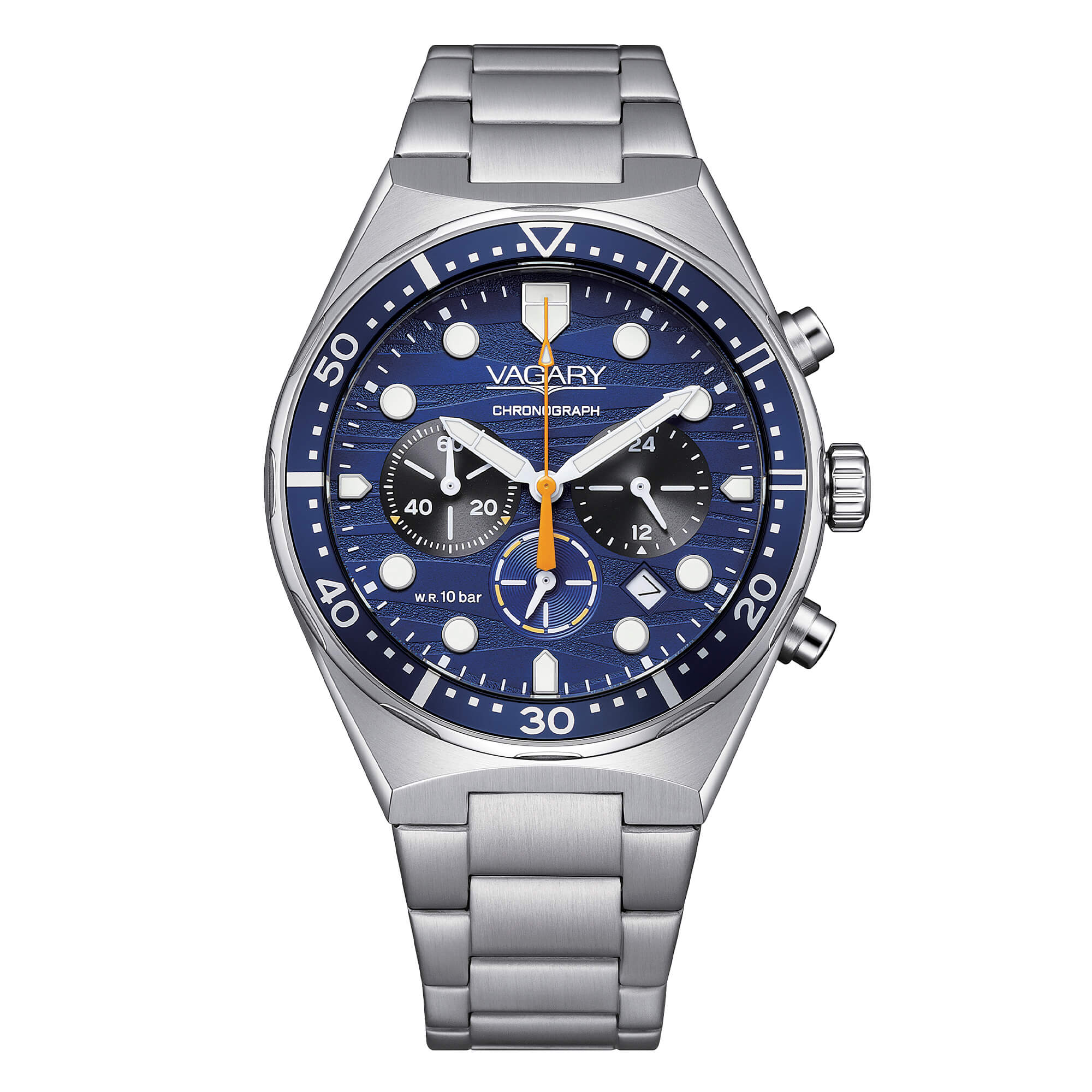 Orologio Uomo Vagary By Citizen Aqua39 Cronografo Verde IV2-214-71
