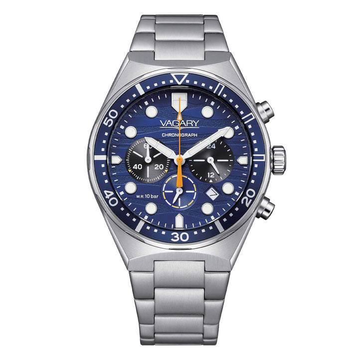 Orologio Uomo Vagary By Citizen Aqua39 Cronografo Verde IV2-214-71