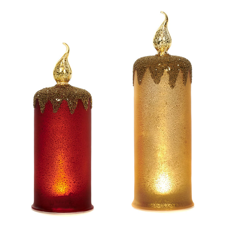 Set Candele Natalizie Goodwill Artigianale Altezza 25 cm TC 15051