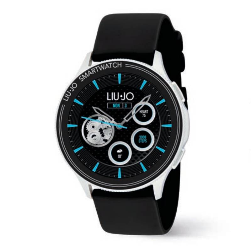 Orologio Uomo Liu Jo Smartwatch Voice Man Acciaio Cinturino Silicone Nero SWLJ072