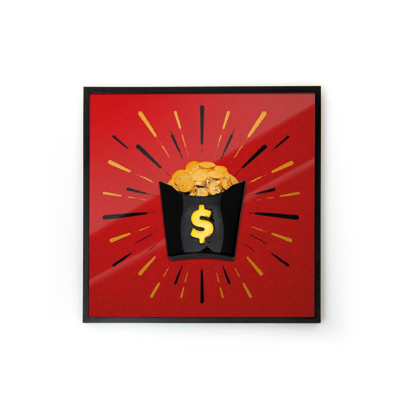 Quadro Sequenze American Taste Monete 40x40 AT001
