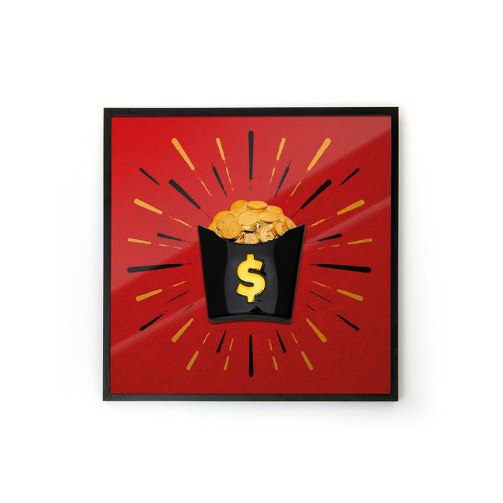 Quadro Sequenze American Taste Monete 40x40 AT001