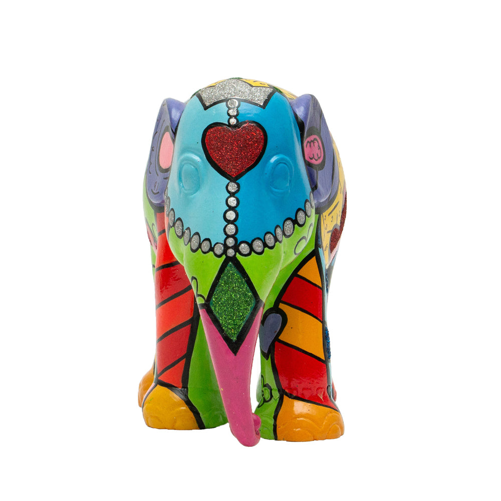 Scultura Elefante Onlylux Love 10 cm Resina Dipinto A Mano 8858831259423