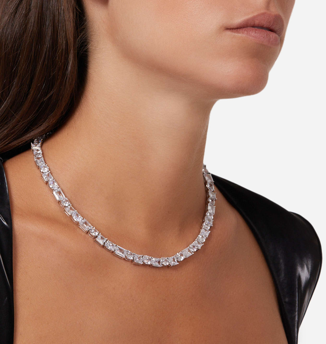 Collana Donna Chiara Ferragni Tennis Zirconi Bianchi Princess J19AVU01