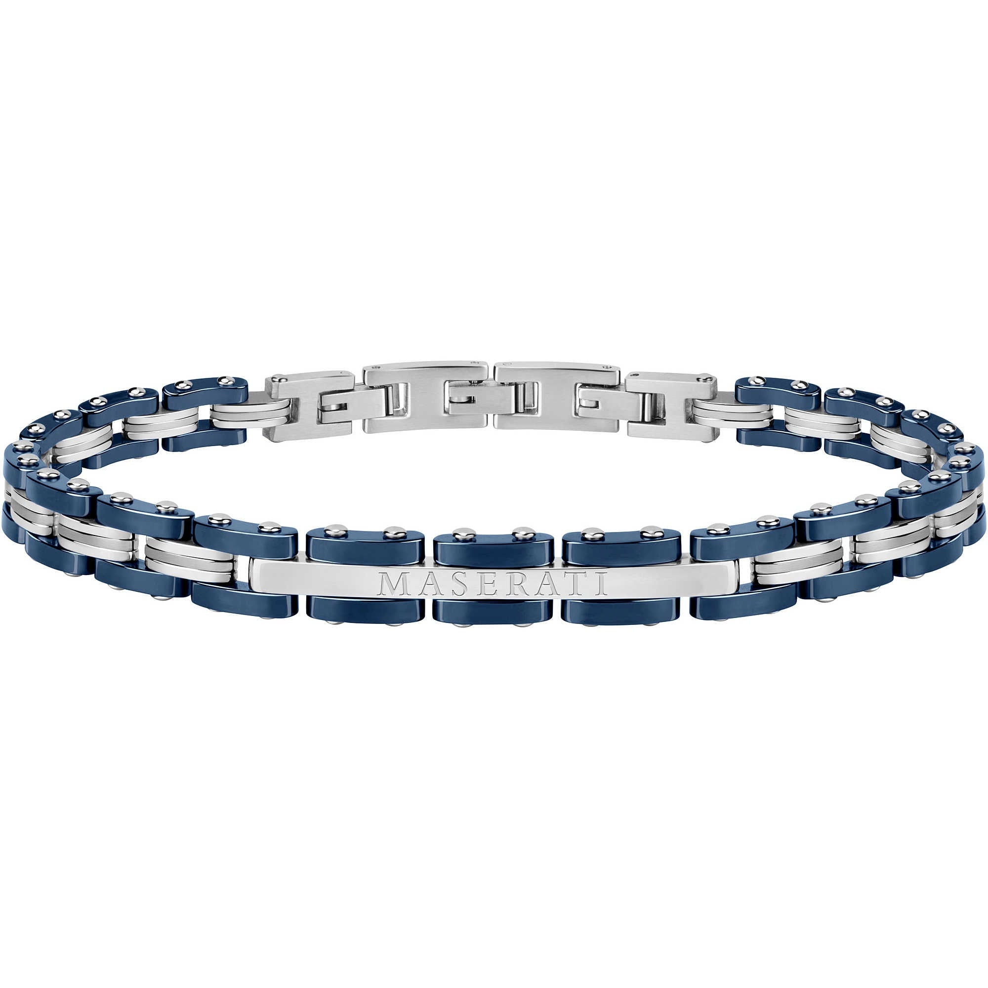 Bracciale Uomo Acciaio Maserati con Centrale Semirigido JM219AQH15