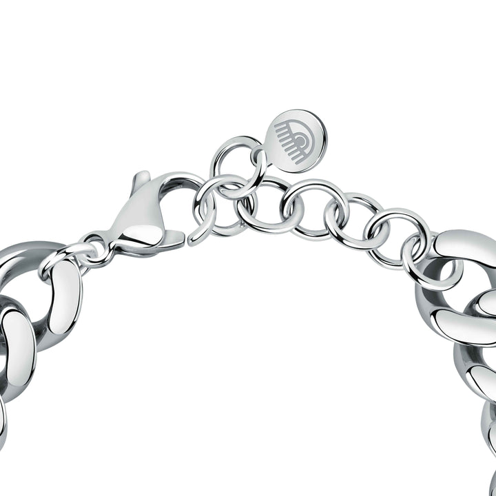 Bracciale Donna Catena Groumette Zirconi Rosa