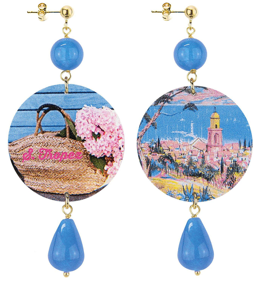 Orecchini Donna Lebole In Ottone Con Perle Naturali Saint Tropez The Circle Collection OR.199