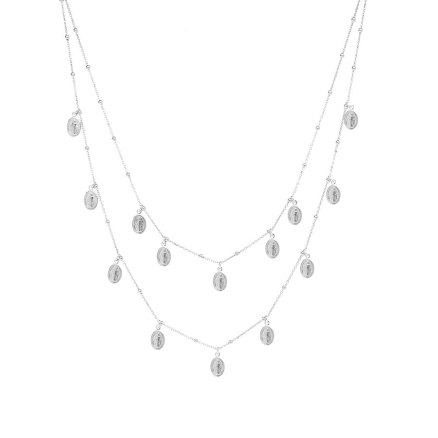 Collana 2 Giri Madonnas Argento 925 AGI252/C2