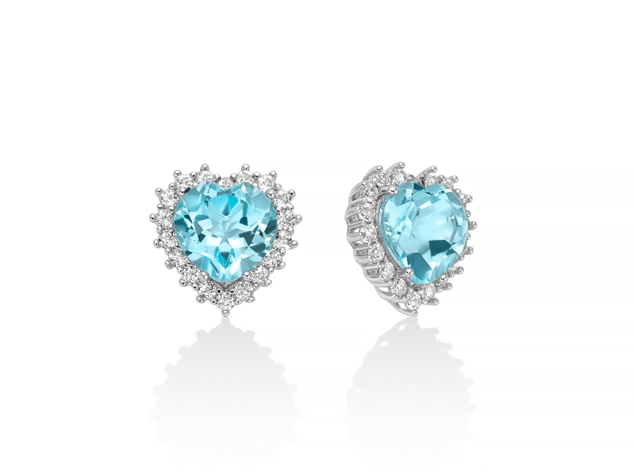 Orecchini Donna Miluna Gemma Del Cielo Argento 925 Topazio Azzurro ERD3119