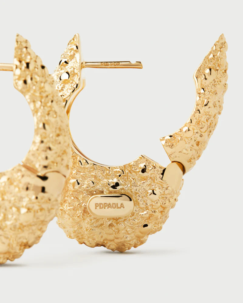 Orecchini Donna PDPaola Argento Dorato Texture Marina AR01-B85-U