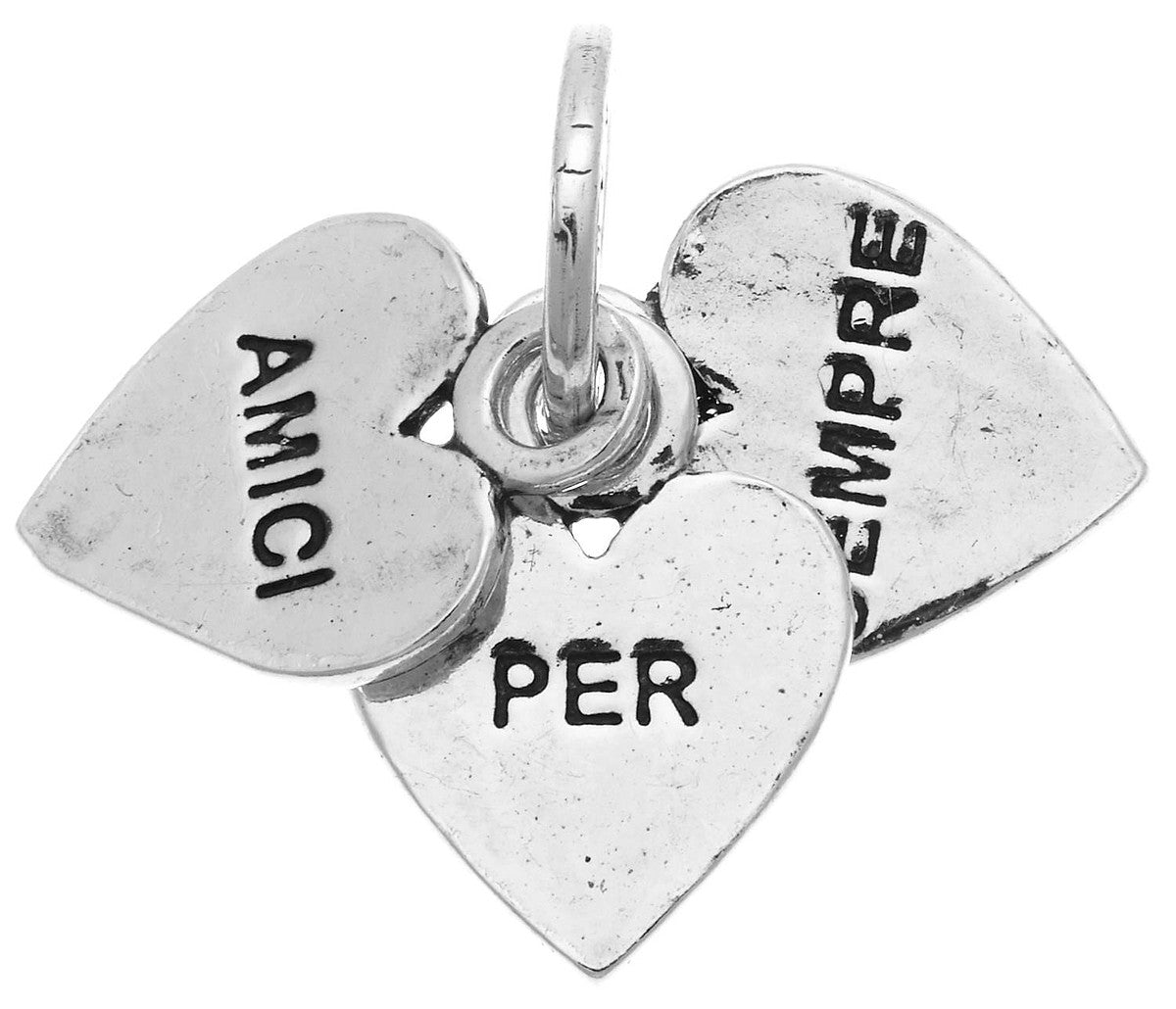 Charm Unisex Giovanni Raspini Argento 925 Ciondolo AMICI PER SEMPRE 10192