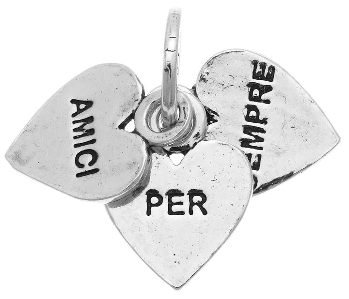 Charm Unisex Giovanni Raspini Argento 925 Ciondolo AMICI PER SEMPRE 10192