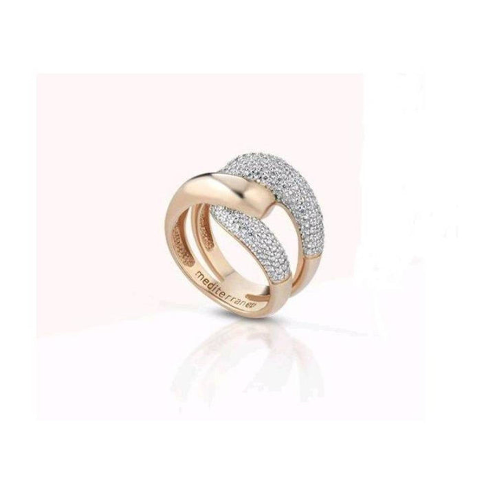 Anello Donna Mediterraneo Argento 925 Con Zirconi Bianchi Misura 16 V11RZAA16