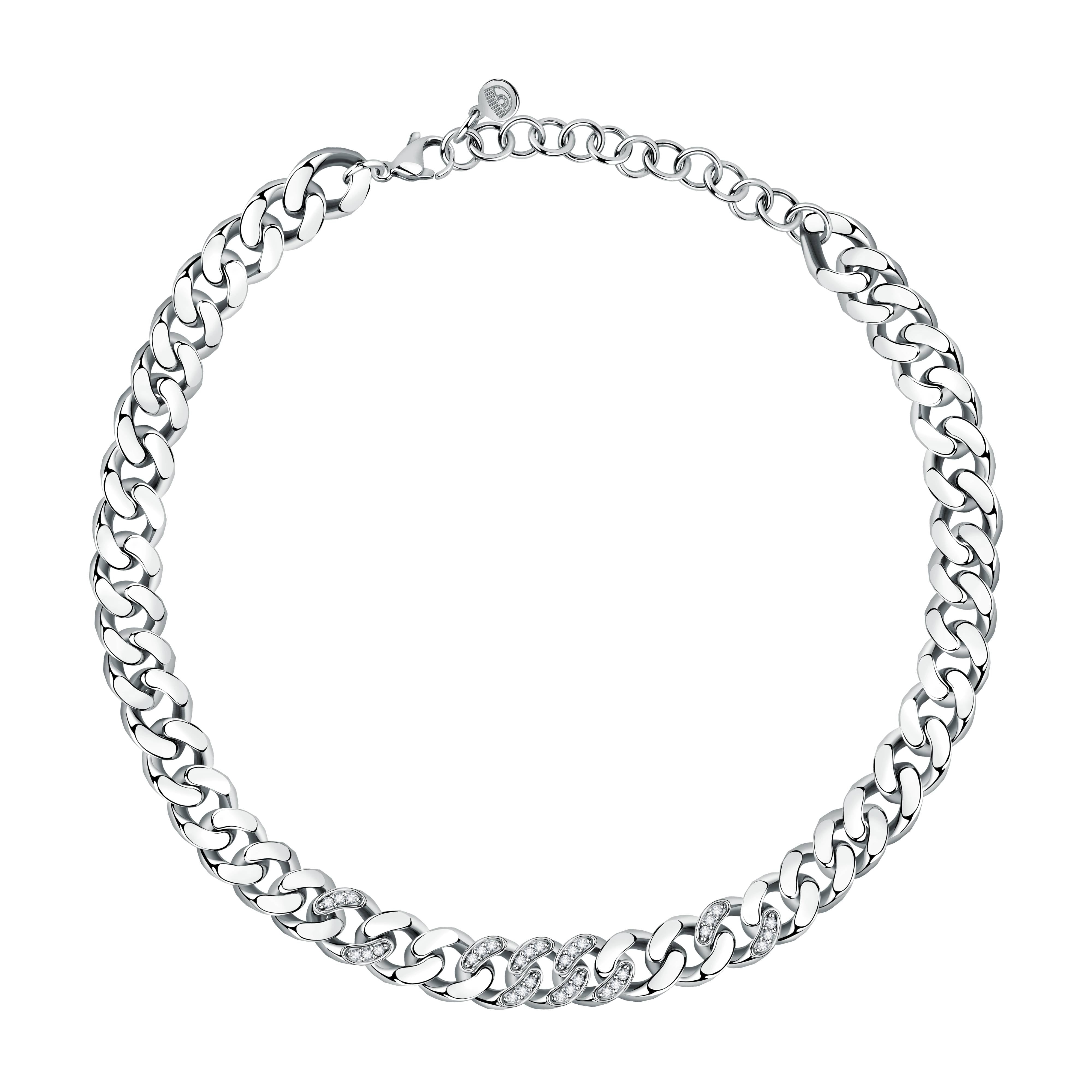 Collana Donna Chiara Ferragni Catena Groumette Zirconi Bianchi