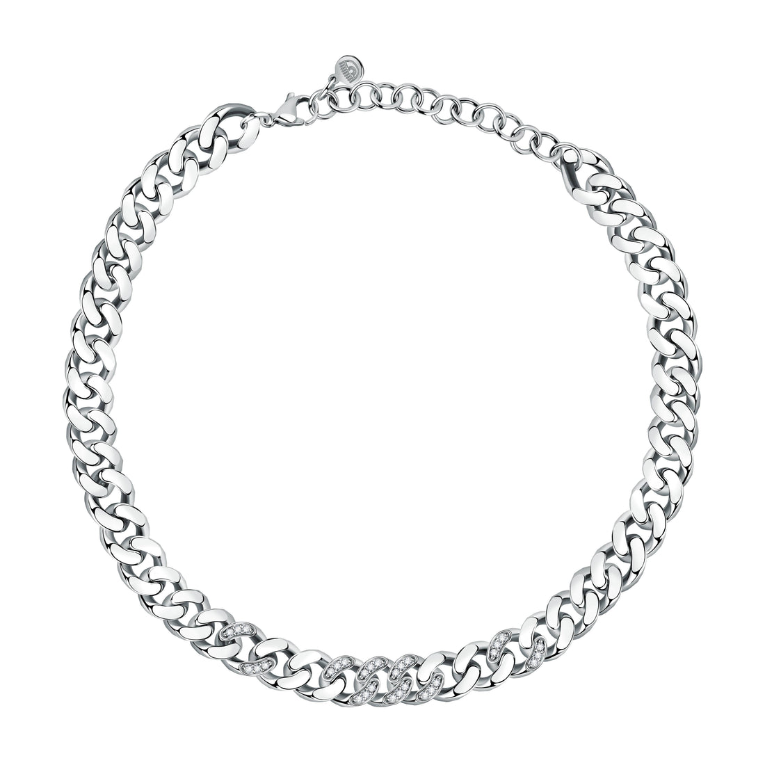 Collana Donna Chiara Ferragni Catena Groumette Zirconi Bianchi