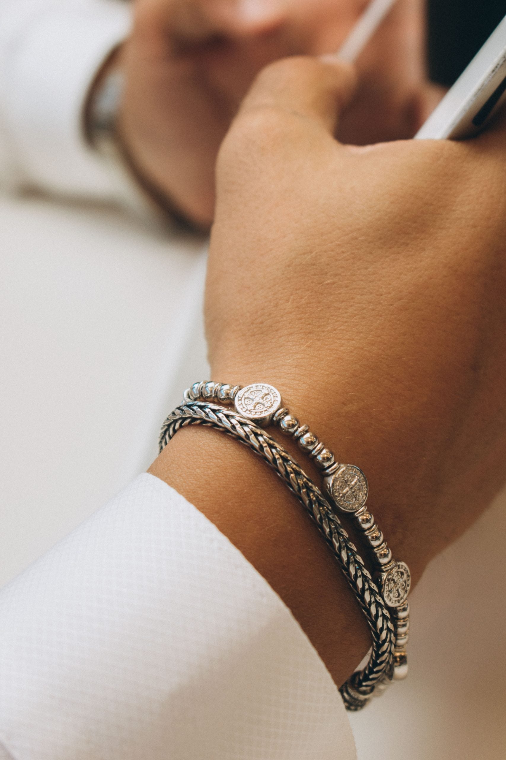 Bracciale Uomo Maria Cristina Sterling Argento 925 Catena Spigata Brunita G3491