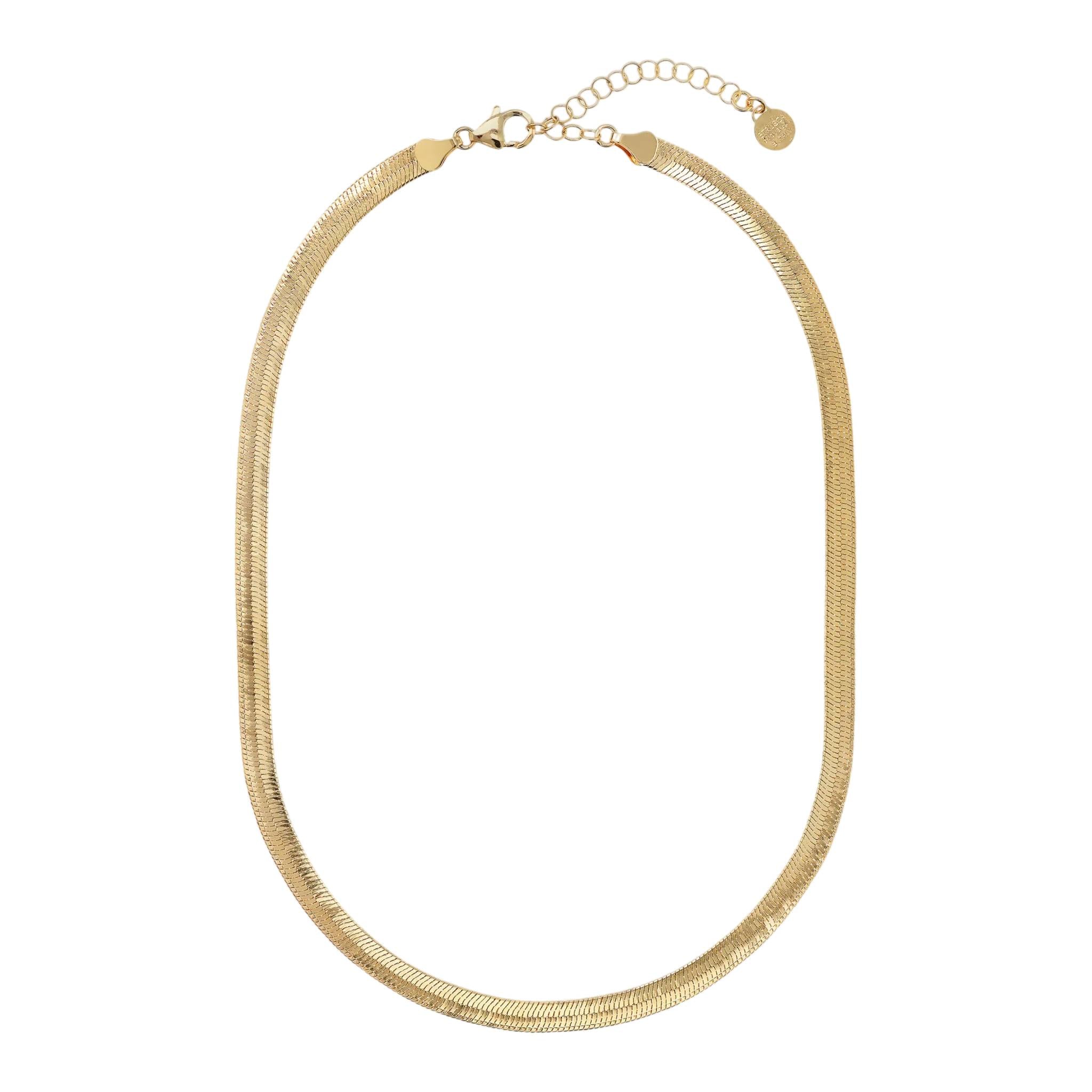 Collana Donna Etrusca Bronzo Dorato Catena Snake Lucida WSET00755.YG