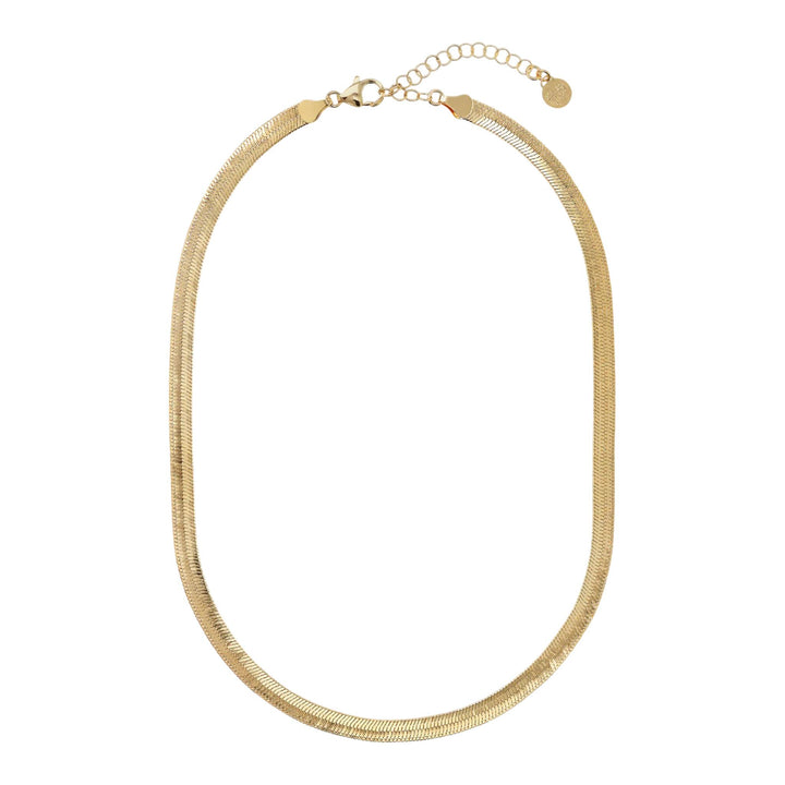 Collana Donna Etrusca Bronzo Dorato Catena Snake Lucida WSET00755.YG