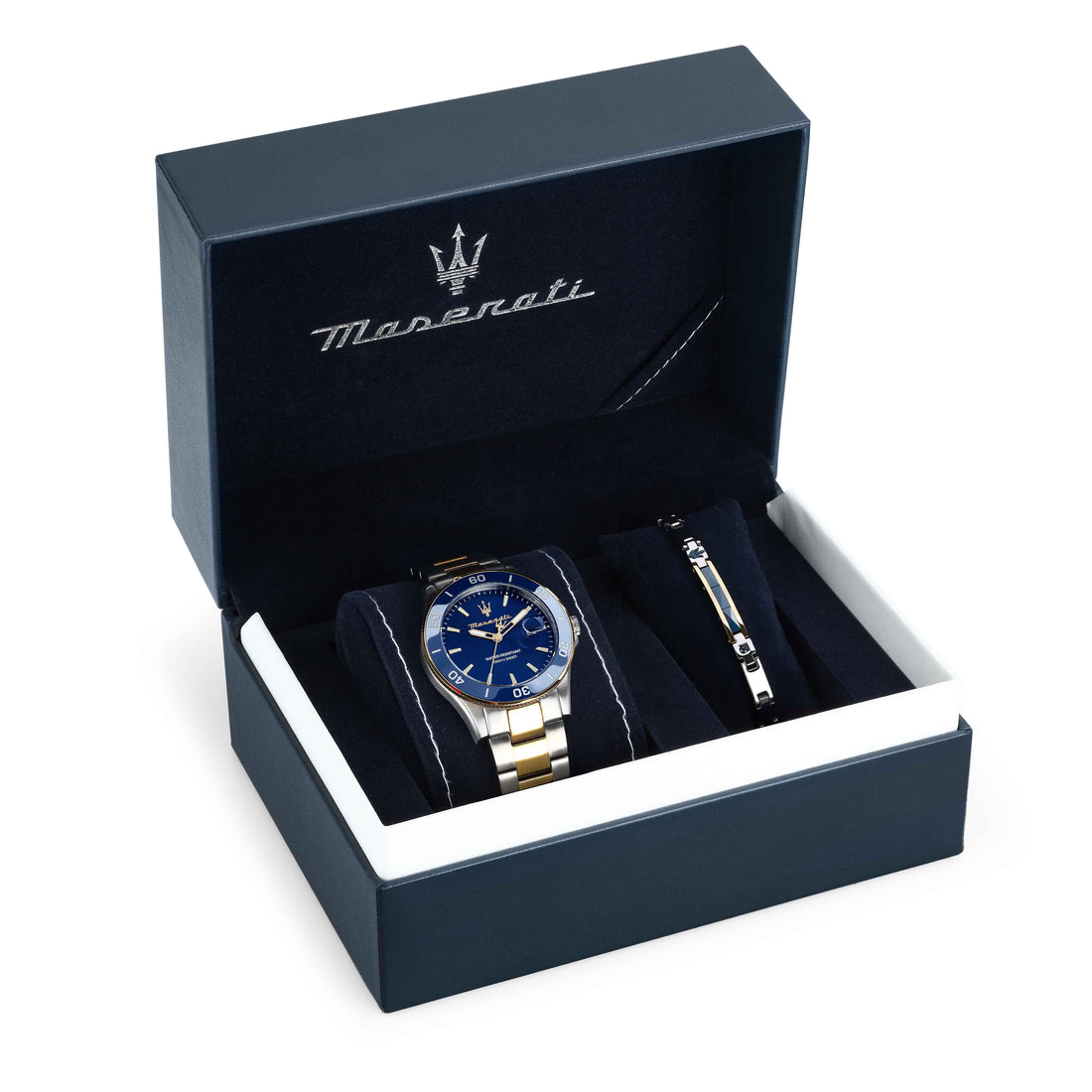Special Box Orologio Bracciale Uomo Maserati Acciaio Bicolore Ceramica R8873600007