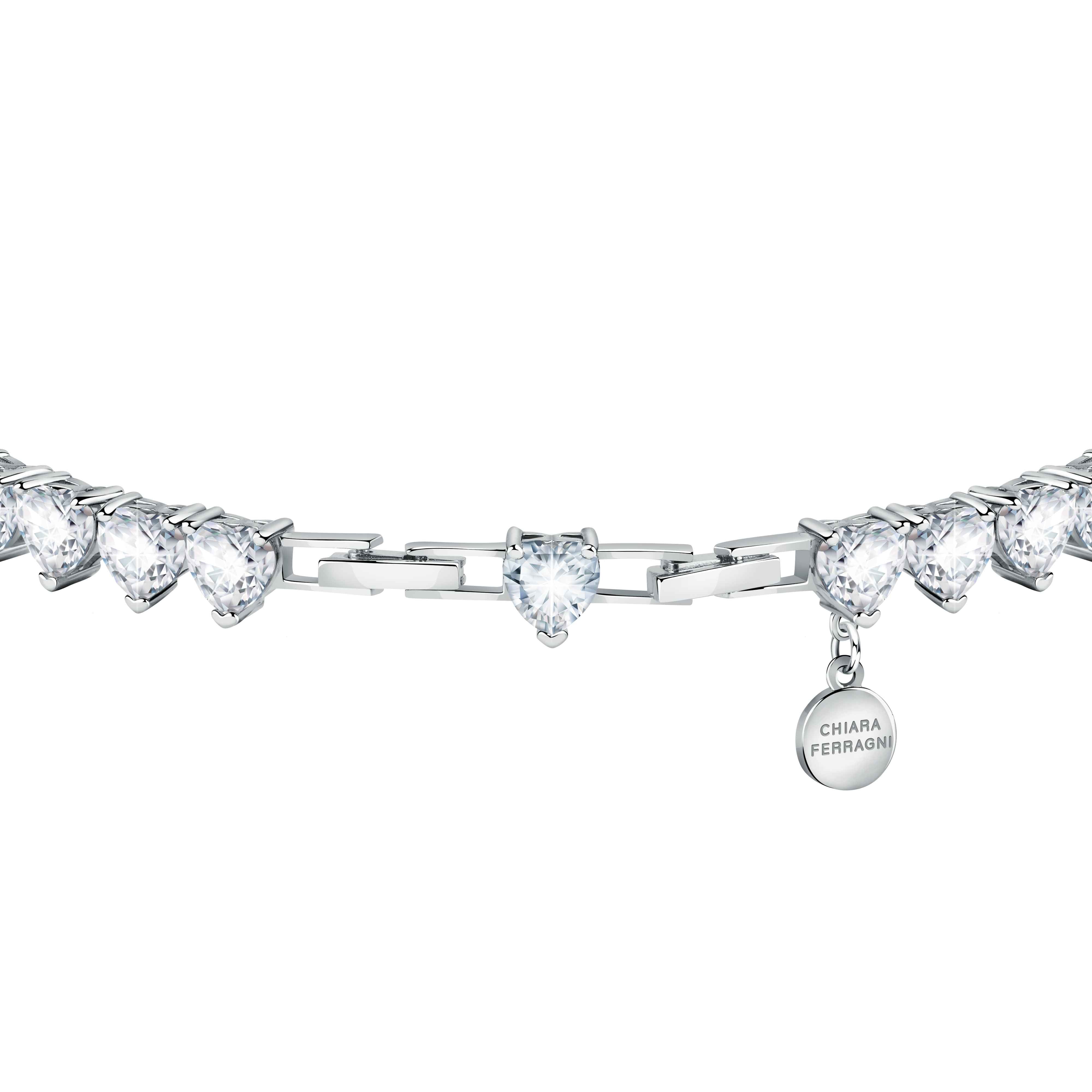 Bracciale Donna Chiara Ferragni Tennis Zirconi Bianchi a Cuore