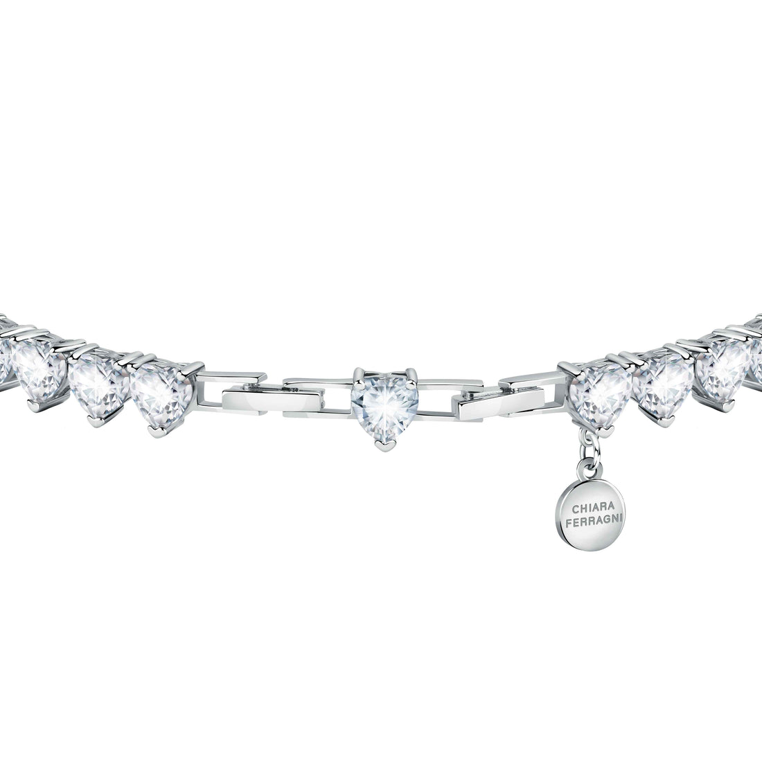 Bracciale Donna Chiara Ferragni Tennis Zirconi Bianchi a Cuore