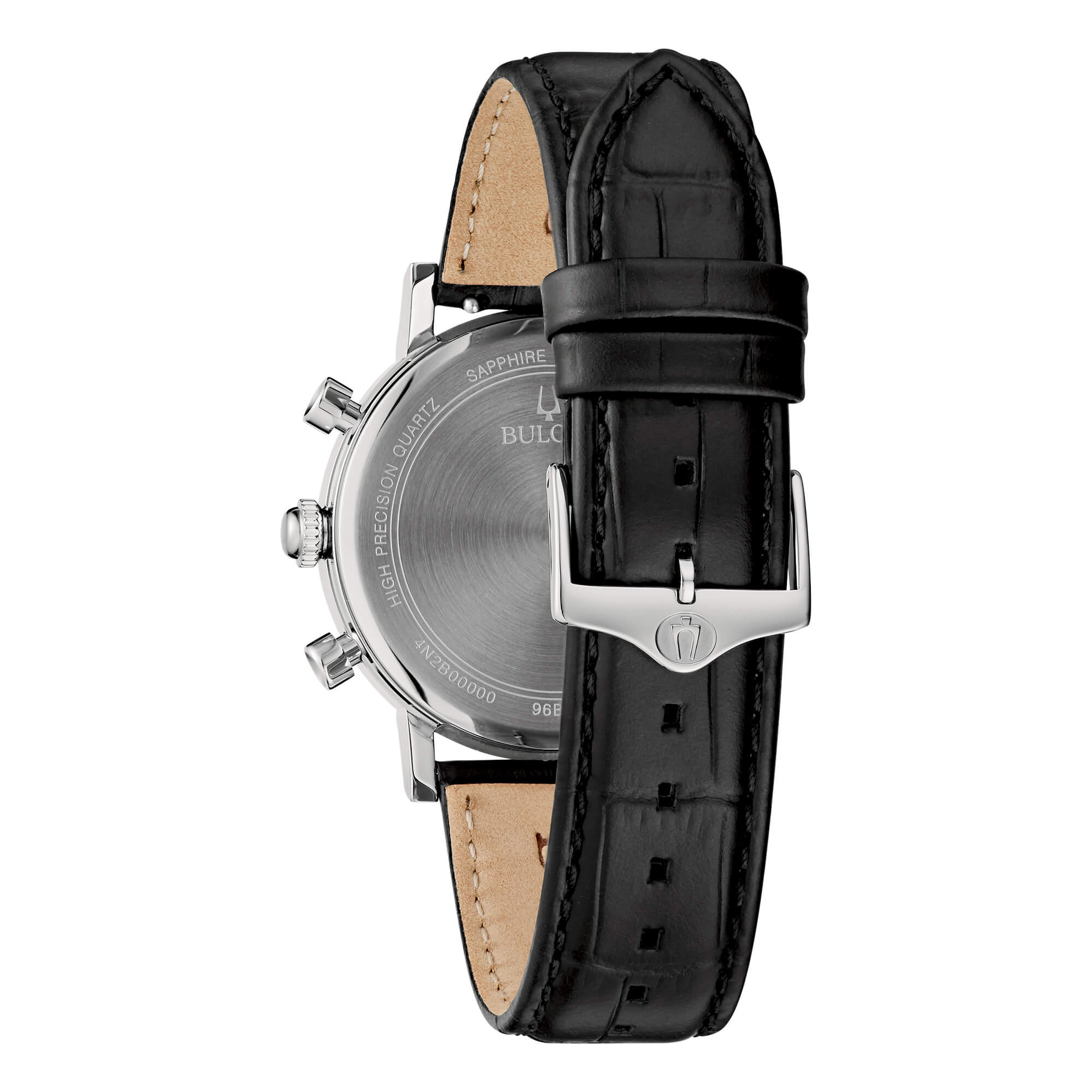 Orologio Uomo Bulova Cronografo Verde High Precisionist Pelle Nero 96B457