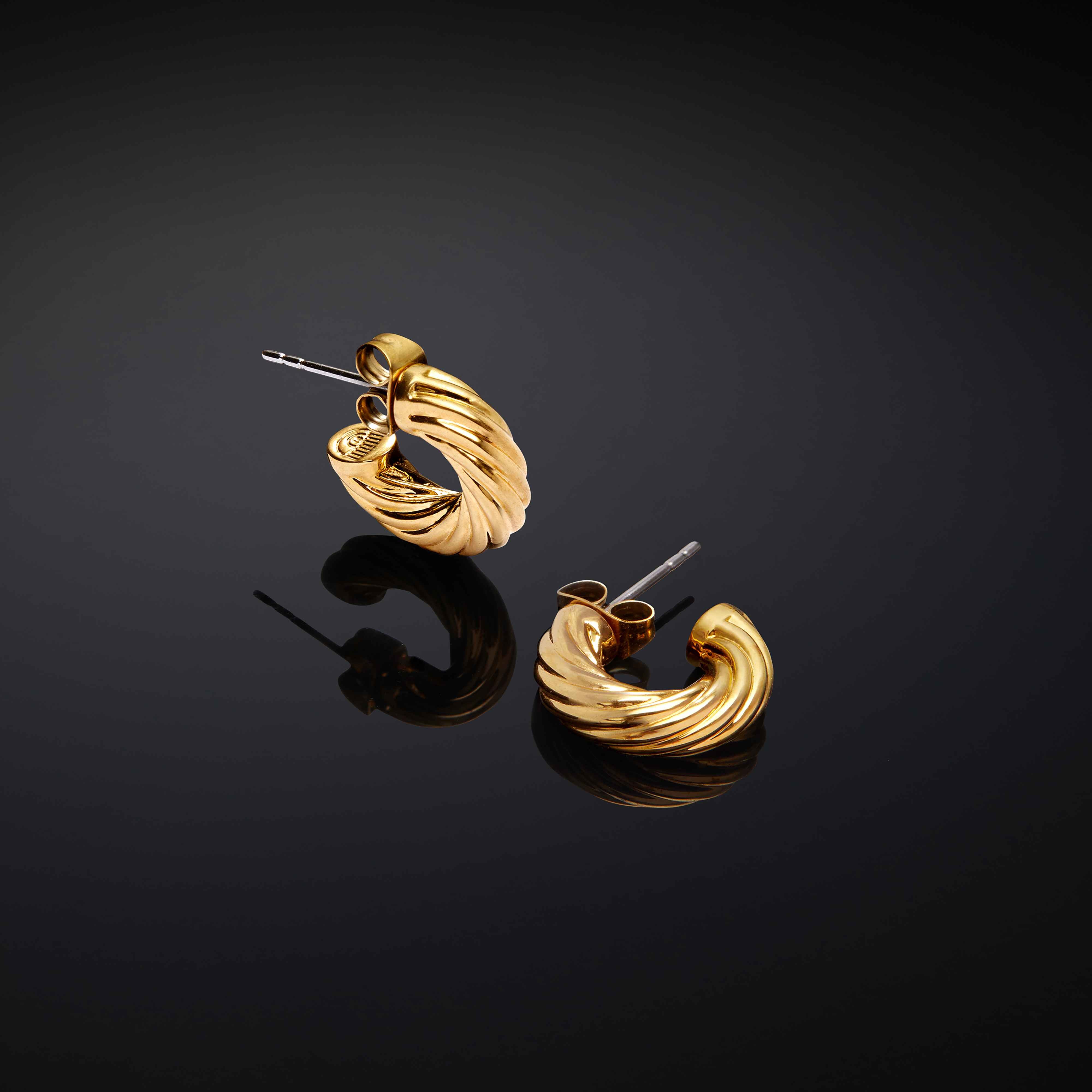 Anello Donna Chiara Ferragni Acciaio Dorato Cerchio Piccolo Intrecciato J19AXP12