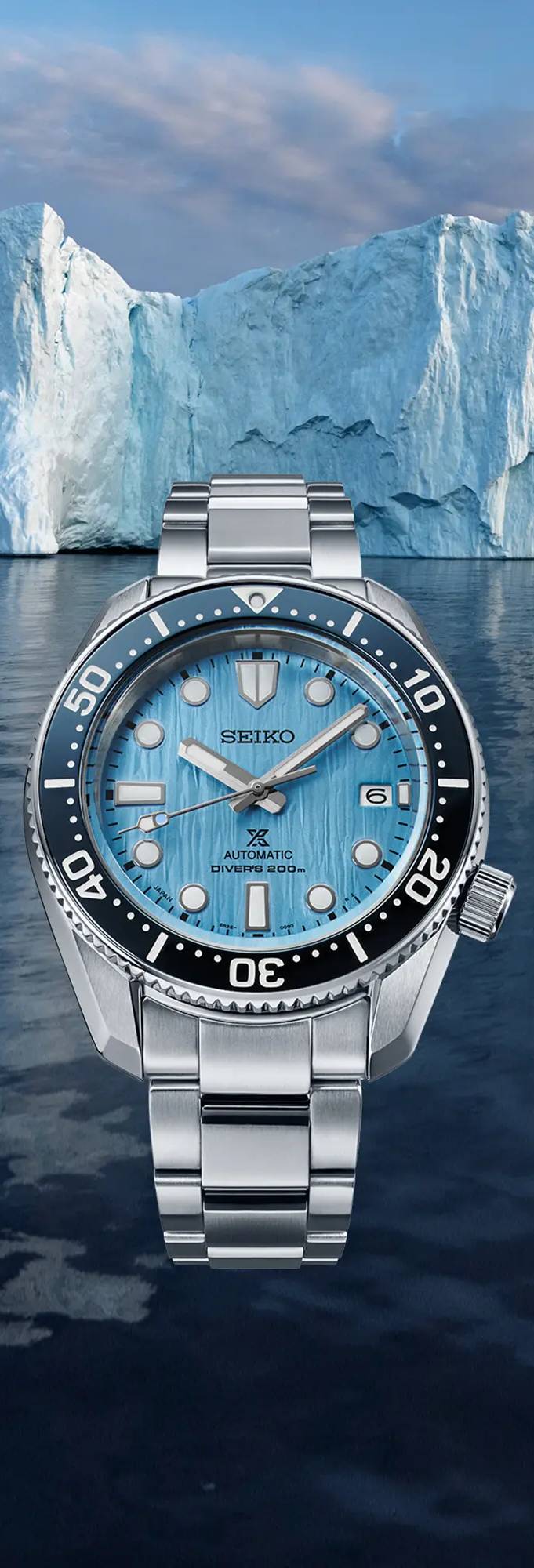 Orologio Uomo Seiko Prospex Glacier Save The Ocean Automatico SPB299J1