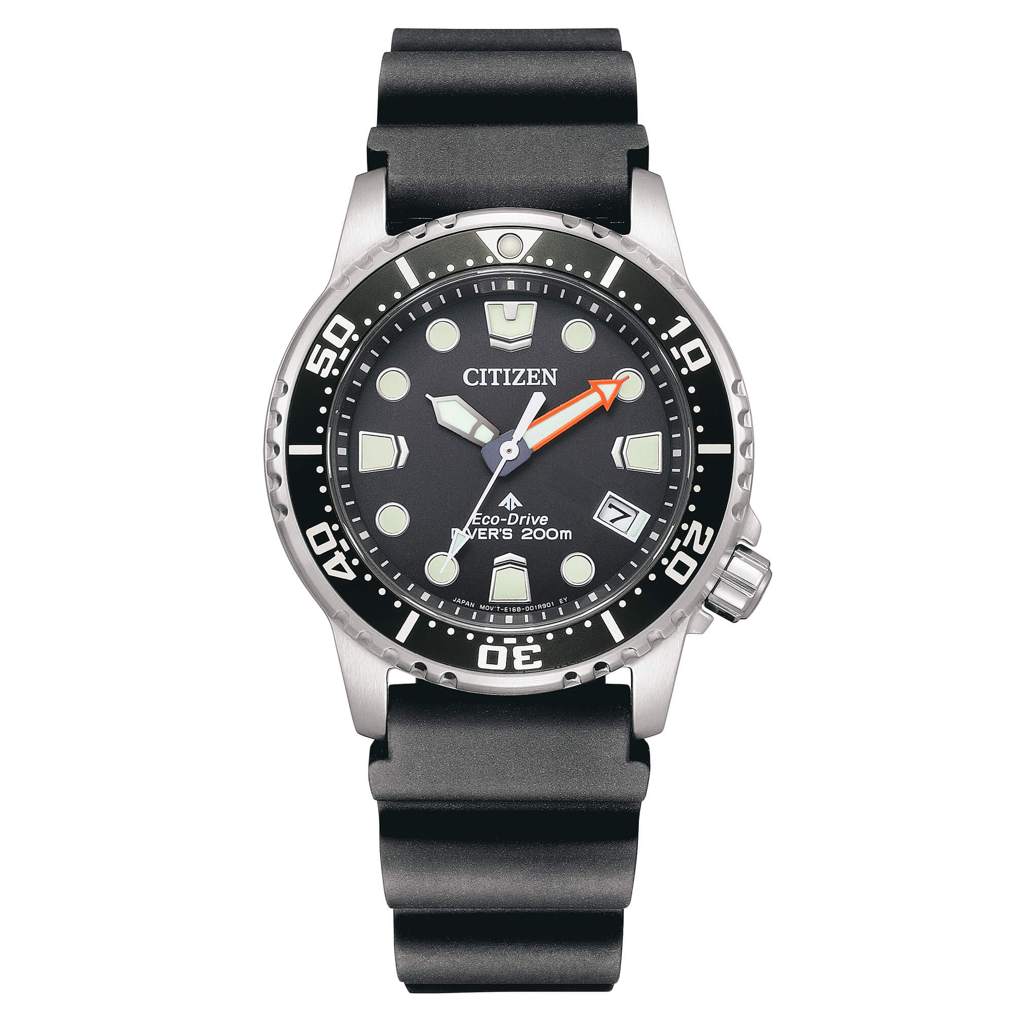 Orologio Unisex Citizen Promaster Eco-Drive Quarzo Acciaio Gomma Nero EO2020-08E