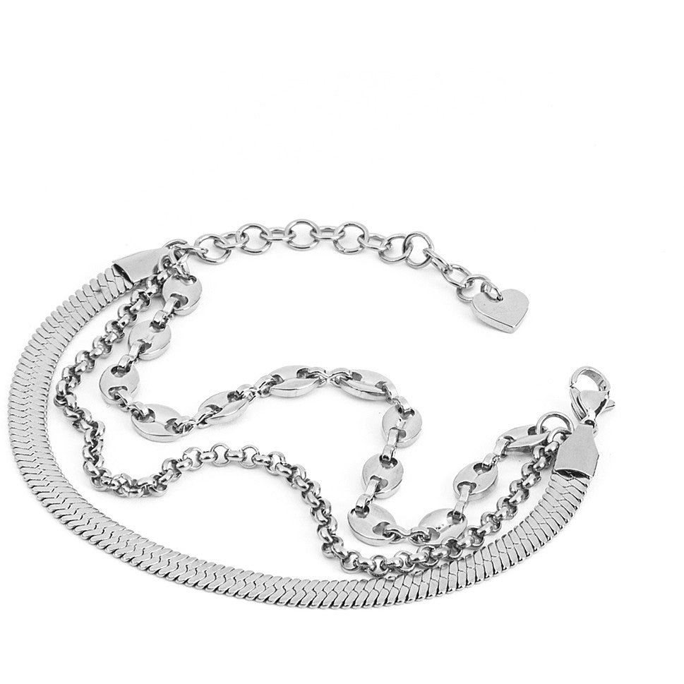 Bracciale Donna Acciaio 4US cesare paciotti  multifilo 4UBR4260W