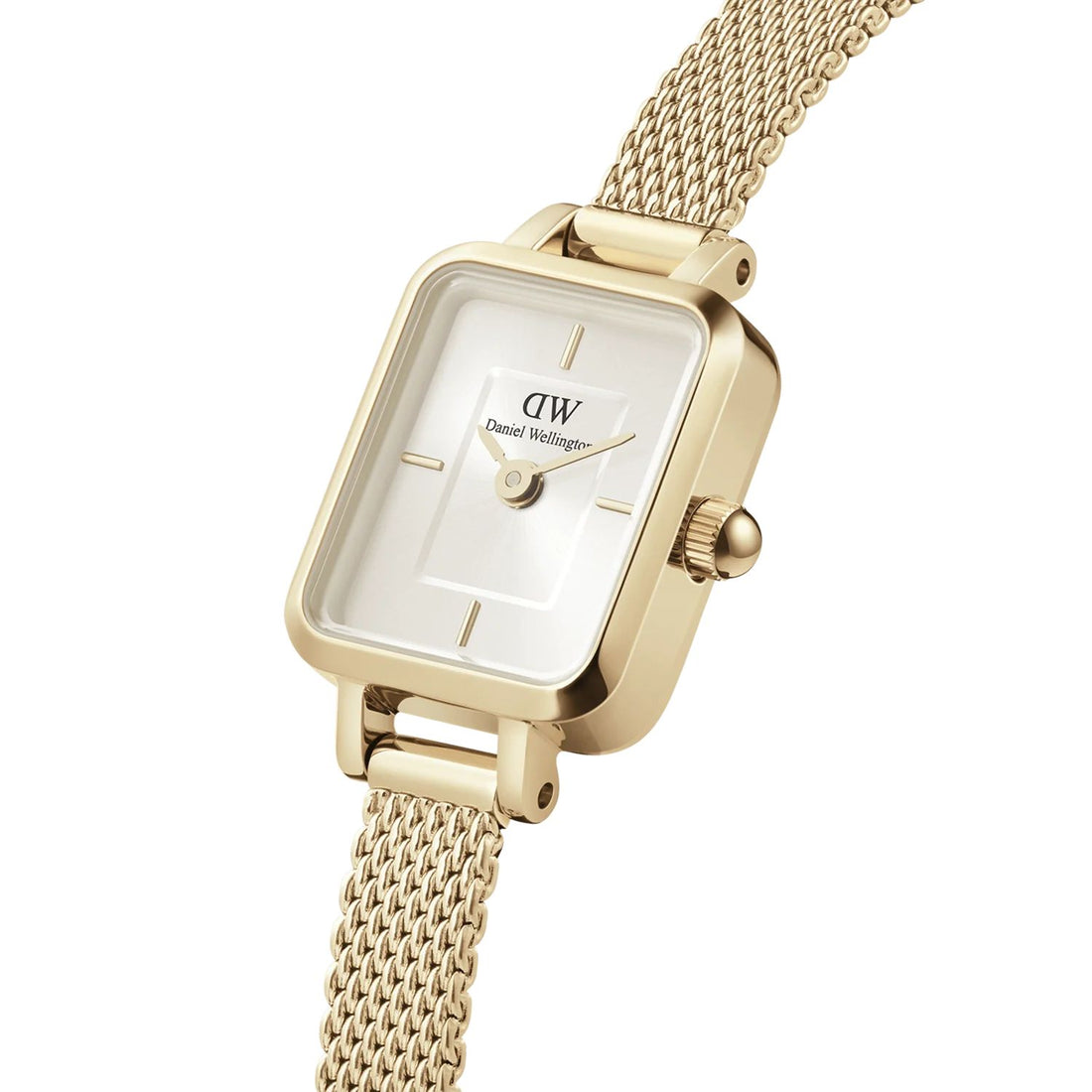 Orologio Donna Daniel Wellington Quadro Mini Acciaio Dorato Champagne DW00100656