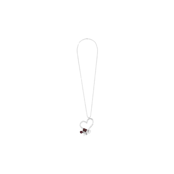 Collana Donna Uno de 50 Metallo Zama Colore Argento Perla Cerchio Cerchi