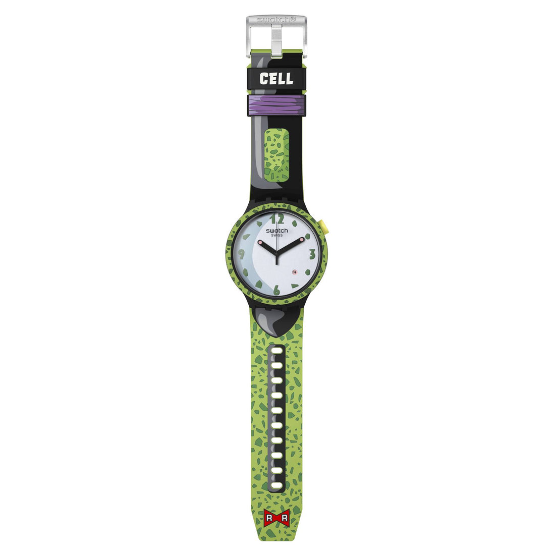 Orologio Uomo Swatch Bioceramica Dragonball Cell Quarzo Solo Tempo SB01Z401