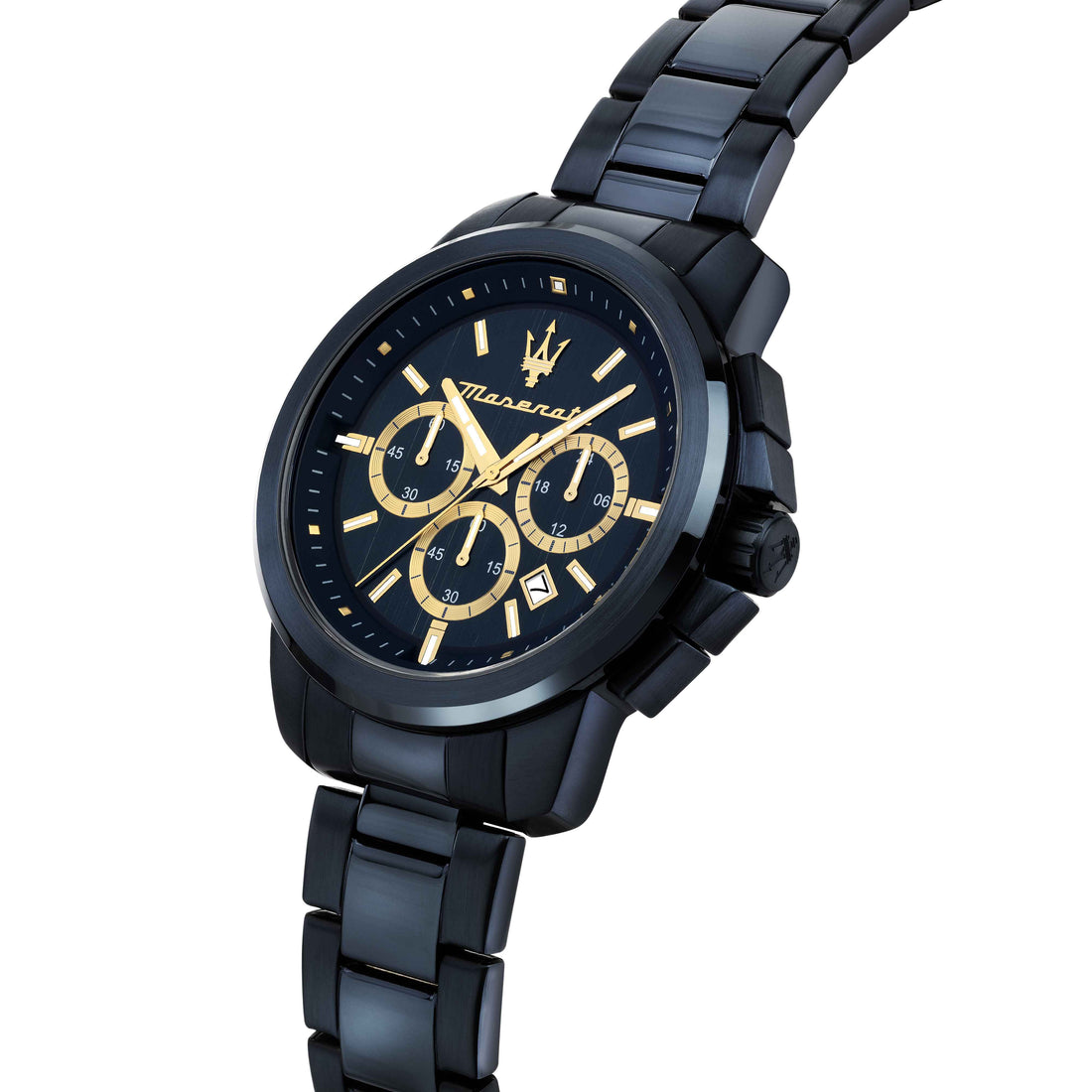 Special Box Orologio Bracciale Uomo Maserati Acciaio Blu PVD Dorato R8873621042