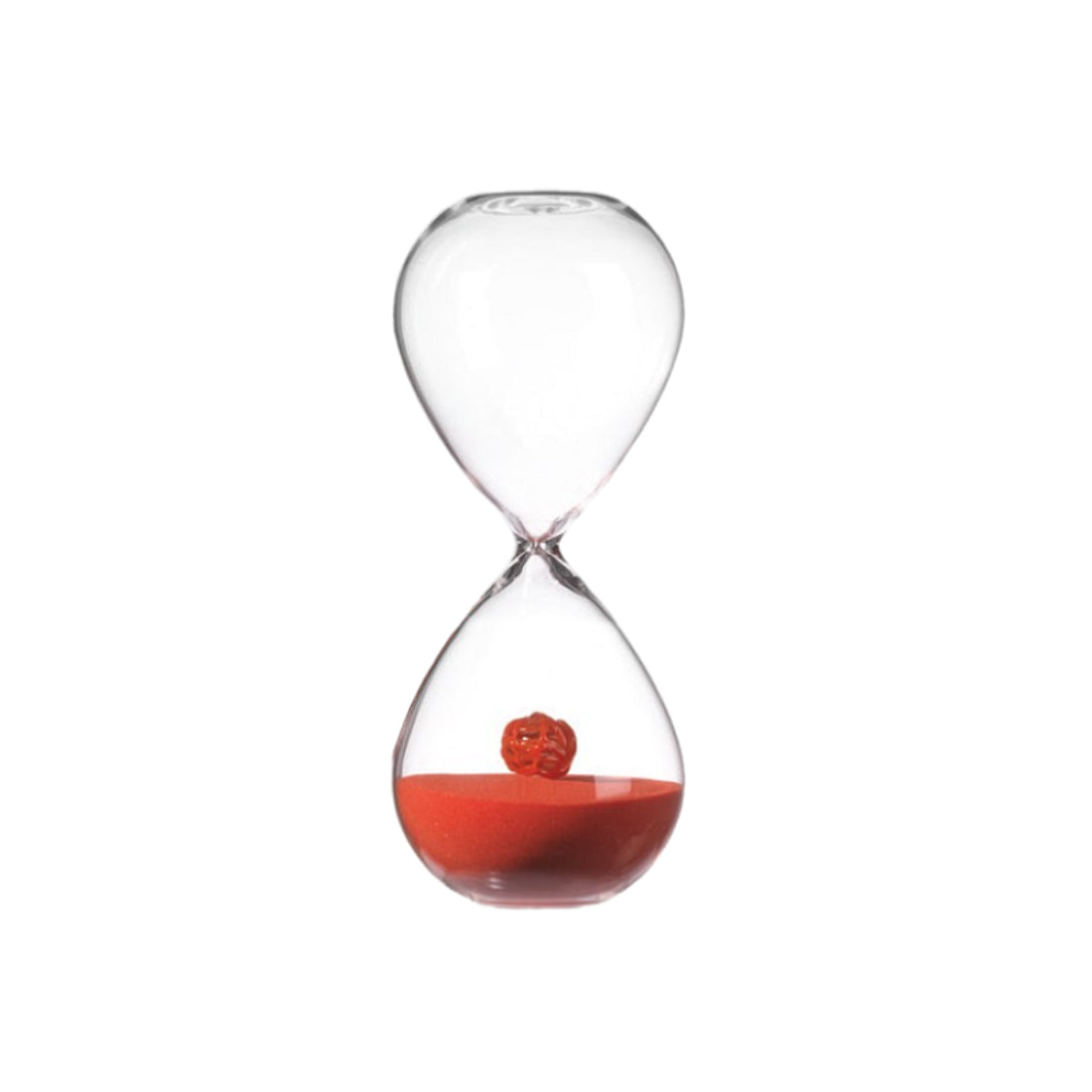 Clessidra Onlylux Vetro Nodo Dell'amore Rosso 26 cm OL02855