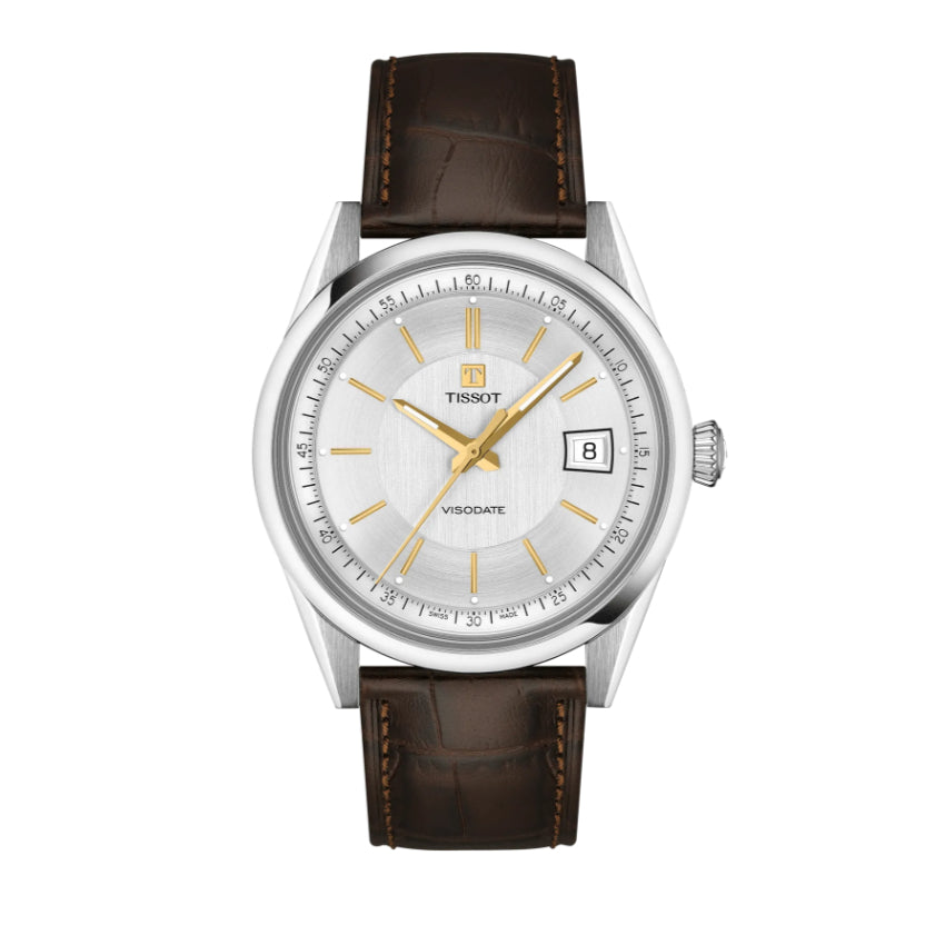 Orologio Uomo Tissot Chrono L 42 mm Pelle Quarzo Bianco T1574071603100