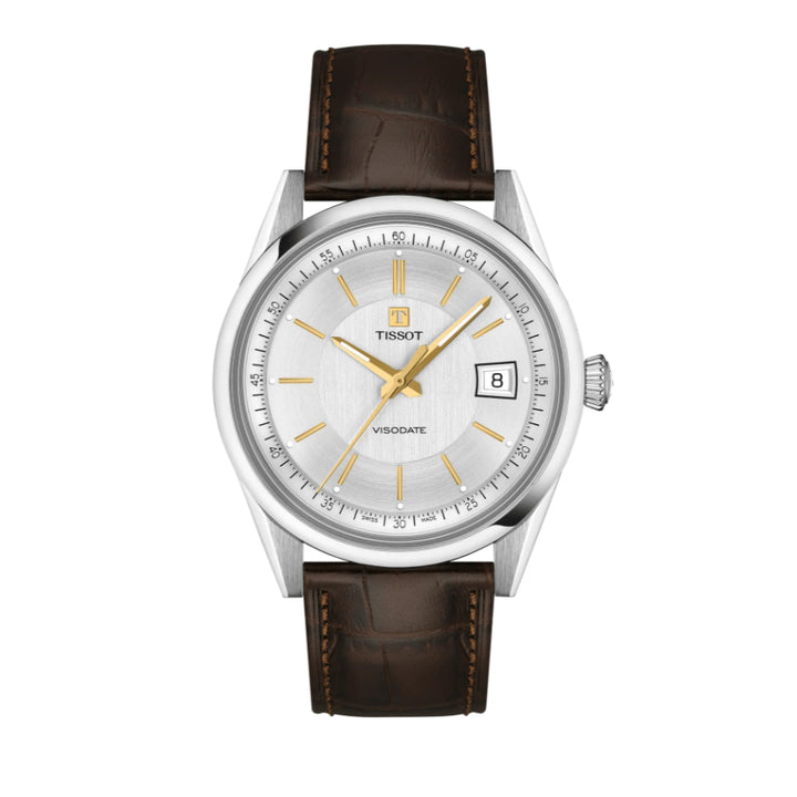 Orologio Uomo Tissot Chrono L 42 mm Pelle Quarzo Bianco T1574071603100