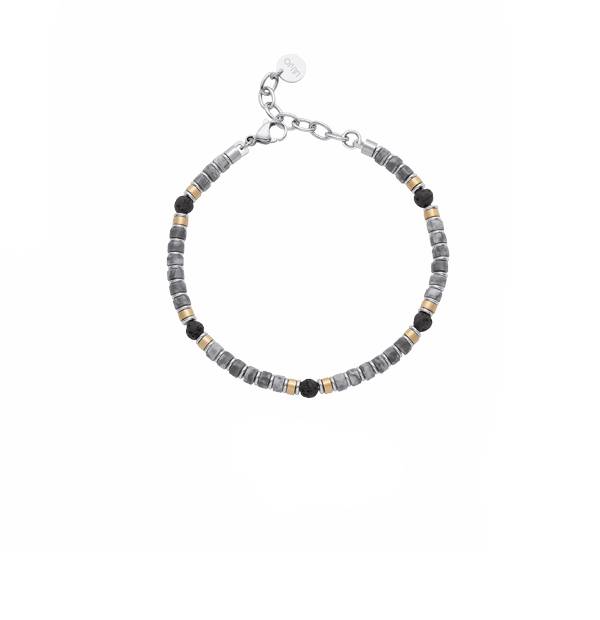 Bracciale Uomo Liu Jo Acciaio Pietre MLJ630