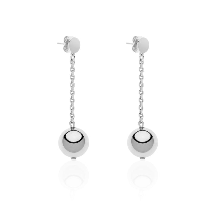 Orecchini Donna Unoaerre Bronzo Pendente colore argento Con ciondolo a sfera 549483