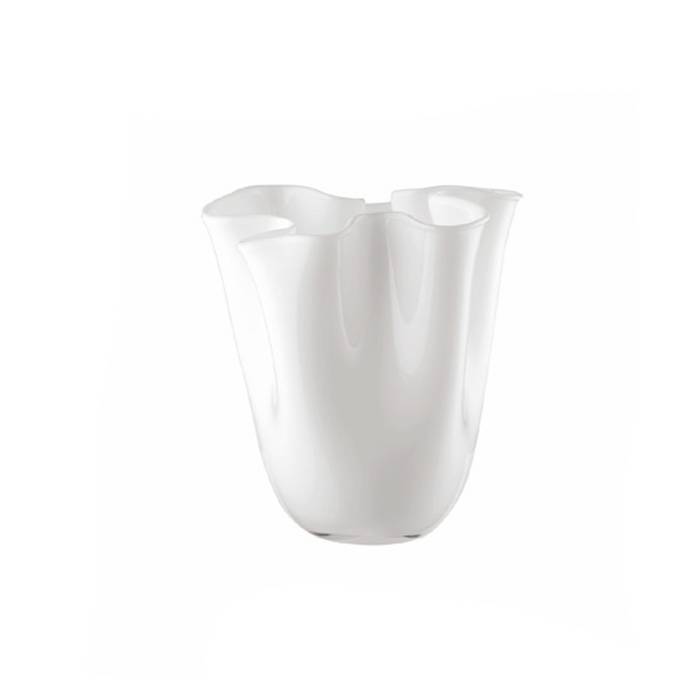 Vaso Cristallo Onlylux Wave Opale Bianco 24 cm OL03183