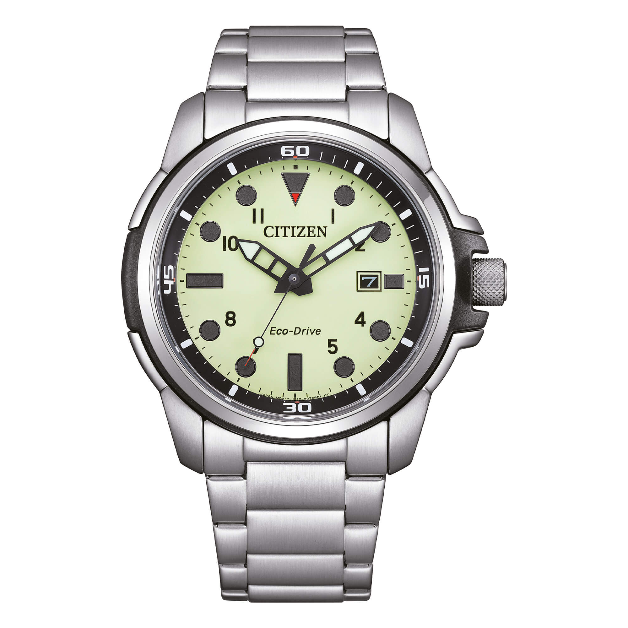Orologio Uomo Citizen Eco-Drive Acciaio Military Data Verde AW1800-89X