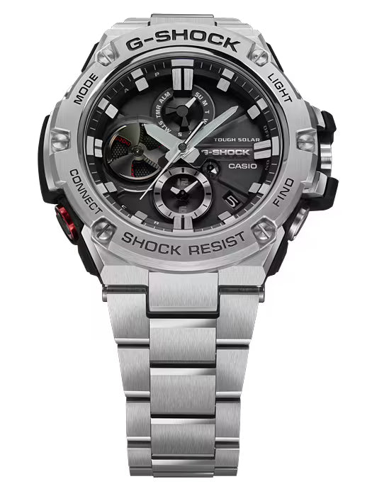 Orologio Uomo Casio Nero Carica Solare Analogico Bluetooth GST-B100D-1AER